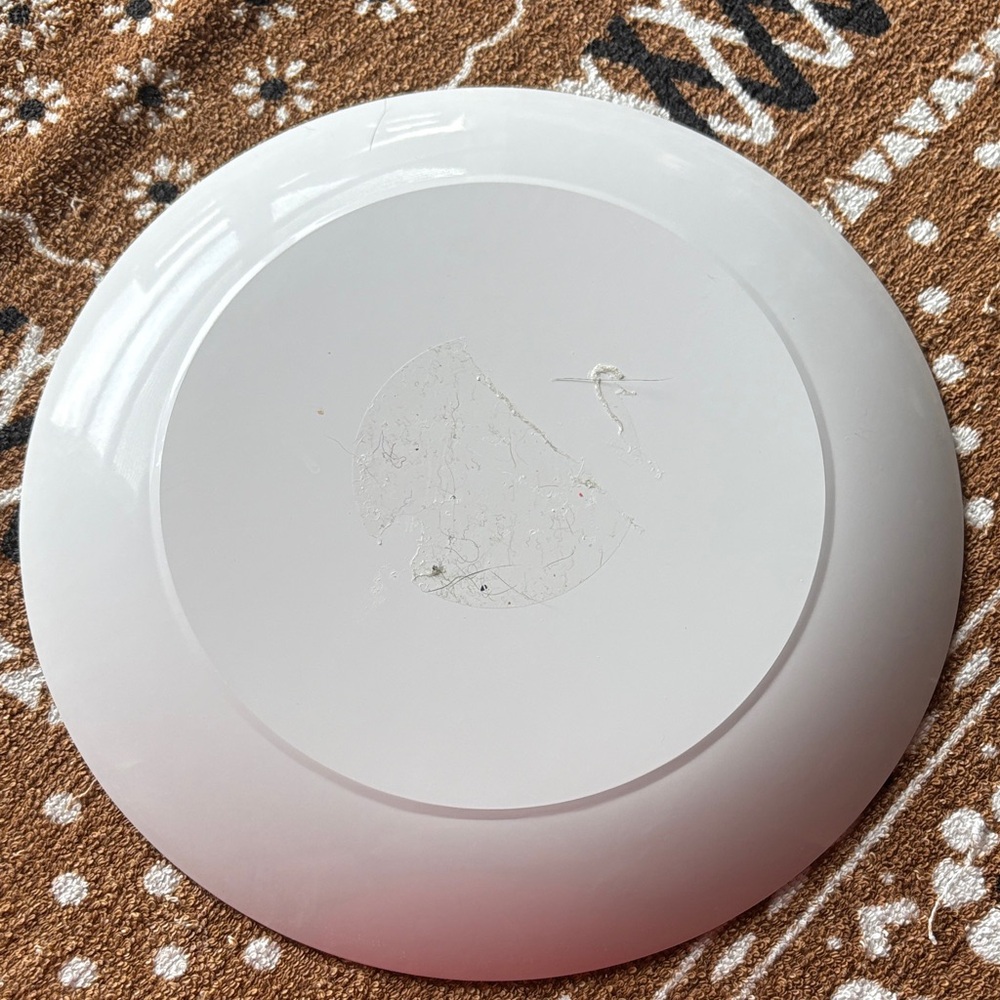 Floral Patterned Melamine Dinner Plate - Green and Pink - Picture 2 of 3